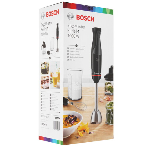 Купить Блендер погружной Bosch MSM4B621 черный  9136602. Характеристики, отзывы и цены в Донецке