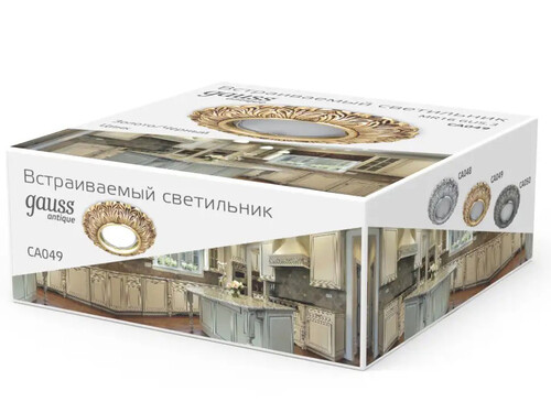 Купить Светильник потолочный Gauss CA049 золотистый/золотистый  9126713. Характеристики, отзывы и цены в Донецке