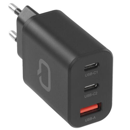Купить Сетевое зарядное устройство QUMO 43015 черный  5417439. Характеристики, отзывы и цены в Донецке
