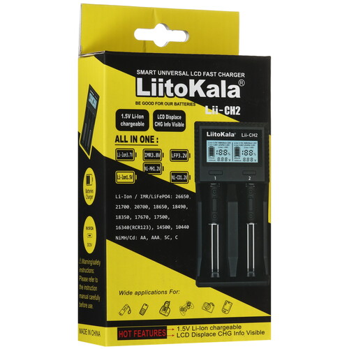 Купить Зарядное устройство LiitoKala Lii-CH2  9212378. Характеристики, отзывы и цены в Донецке
