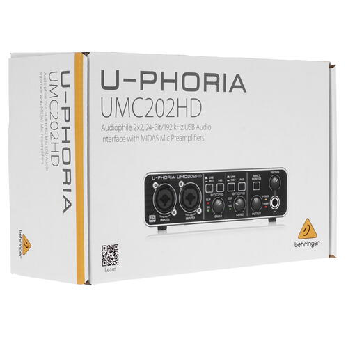 Купить Внешняя звуковая карта Behringer U-Phoria UMC202HD  5022737. Характеристики, отзывы и цены в Донецке