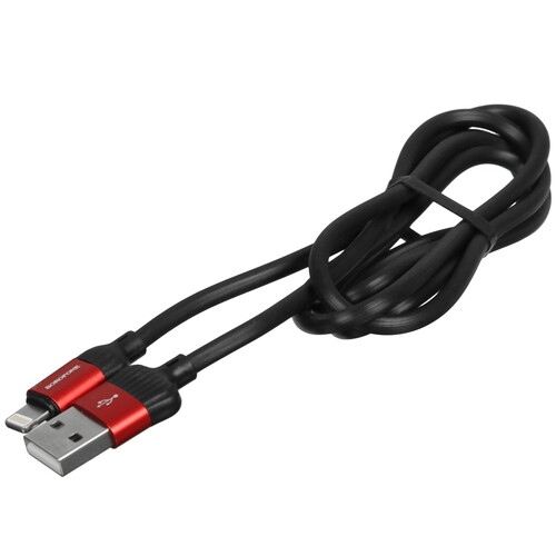 Купить Кабель круглый Borofone Lightning 8-pin - USB 2.0 Type-A красный 1 м  5475083. Характеристики, отзывы и цены в Донецке