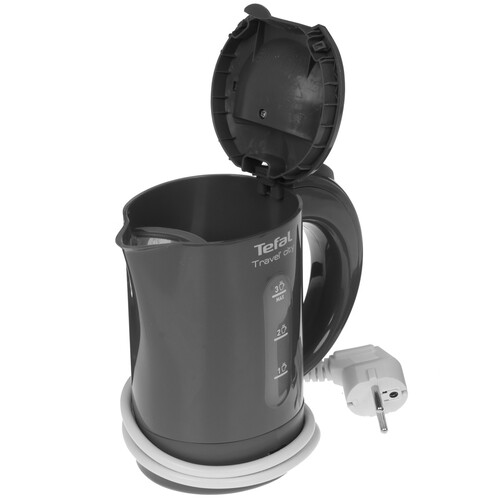 Купить Электрочайник Tefal Travel-o-city KO120B30 серый  7915556. Характеристики, отзывы и цены в Донецке