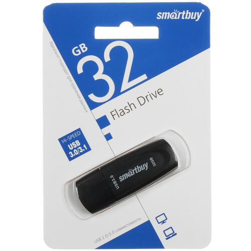 Купить Память USB Flash 32 ГБ Smartbuy Scout [SB032GB3SCK]  5441334. Характеристики, отзывы и цены в Донецке