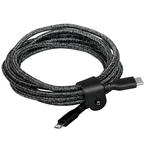 Купить Кабель круглый uBear Lightning 8-pin MFI - USB Type-C черный 2.4 м  5466126. Характеристики, отзывы и цены в Донецке