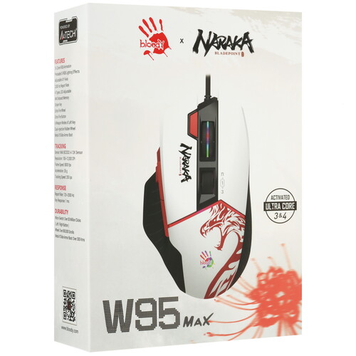 Купить Мышь проводная A4Tech Bloody W95 Max Naraka  9295944. Характеристики, отзывы и цены в Донецке