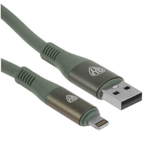 Купить Кабель круглый BY Lightning 8-pin - USB 2.0 Type-A зеленый 1 м  5482100. Характеристики, отзывы и цены в Донецке