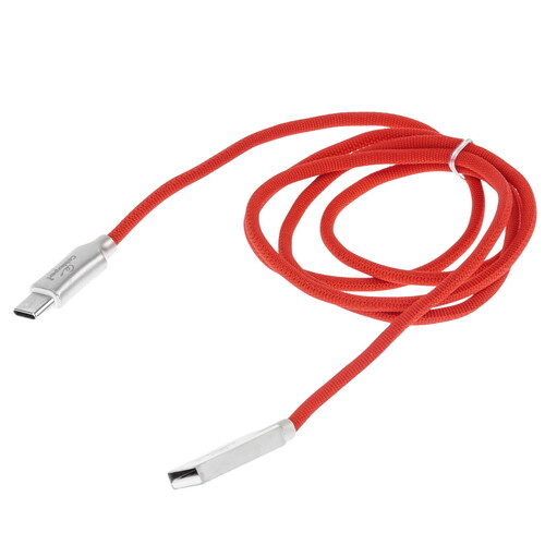 Купить Кабель круглый Cablexpert USB Type-C - USB 2.0 Type-A красный 1 м  5485415. Характеристики, отзывы и цены в Донецке