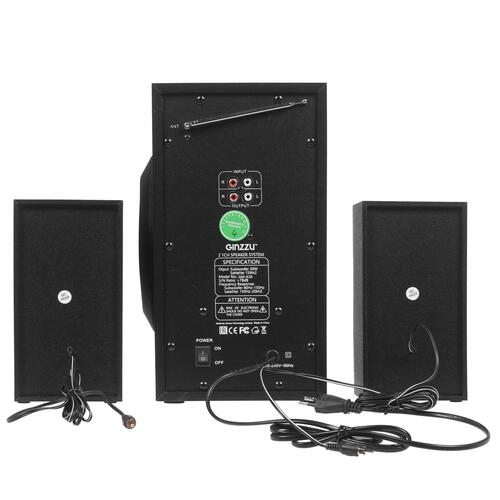 Купить Колонки Ginzzu GM-426 черный  1340734. Характеристики, отзывы и цены в Донецке