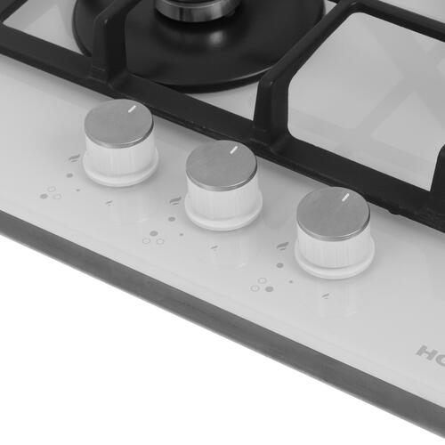 Купить Газовая варочная поверхность HOMSair HGG433TGCWH  8160050. Характеристики, отзывы и цены в Донецке