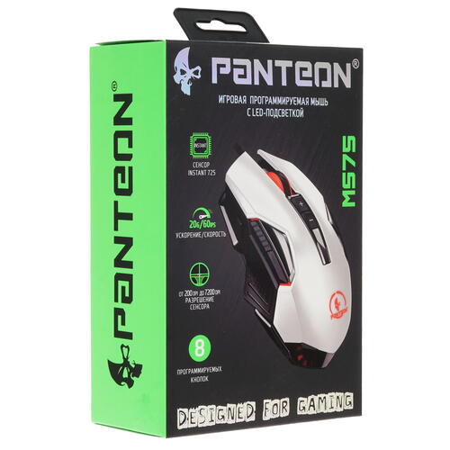 Купить Мышь проводная Panteon MS75  белый  4863361. Характеристики, отзывы и цены в Донецке