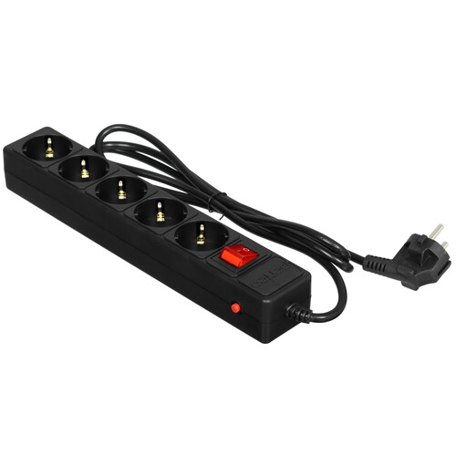 Купить Сетевой фильтр Perfeo POWER+ PF-PP-5/1.8-B черный  9172306. Характеристики, отзывы и цены в Донецке