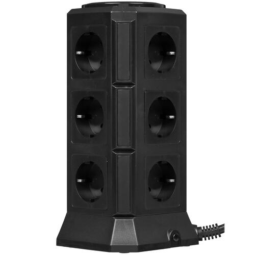 Купить Сетевой фильтр Ritmix RM-2123C Black черный  5459863. Характеристики, отзывы и цены в Донецке