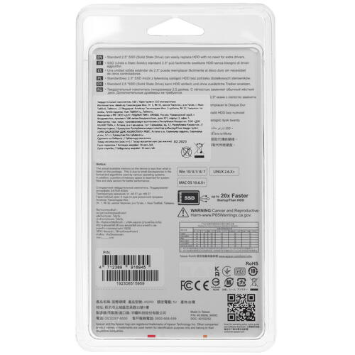 Купить 1000 ГБ 2.5" SATA накопитель Apacer AS350 PANTHER [95.DB2G0.P100C]  1628744. Характеристики, отзывы и цены в Донецке