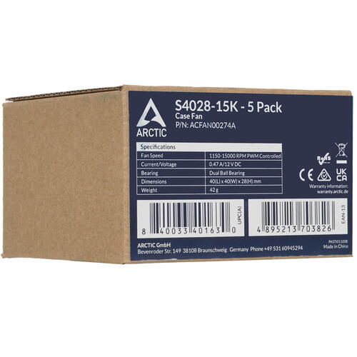 Купить Комплект вентиляторов Arctic Cooling S4028-15K  5416808. Характеристики, отзывы и цены в Донецке