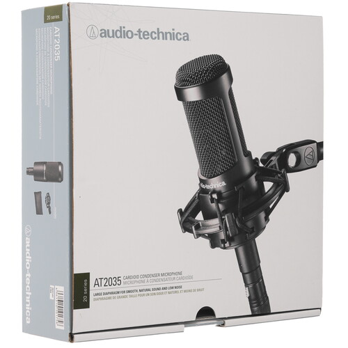 Купить Микрофон Audio-technica AT2035 черный  4821131. Характеристики, отзывы и цены в Донецке