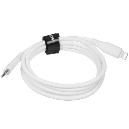 Купить Кабель круглый ACEFAST Lightning 8-pin MFI - USB Type-C белый 1.2 м  5415359. Характеристики, отзывы и цены в Донецке
