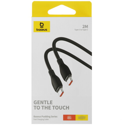 Купить Кабель круглый Baseus USB Type-C - USB Type-C черный 2 м  5495756. Характеристики, отзывы и цены в Донецке