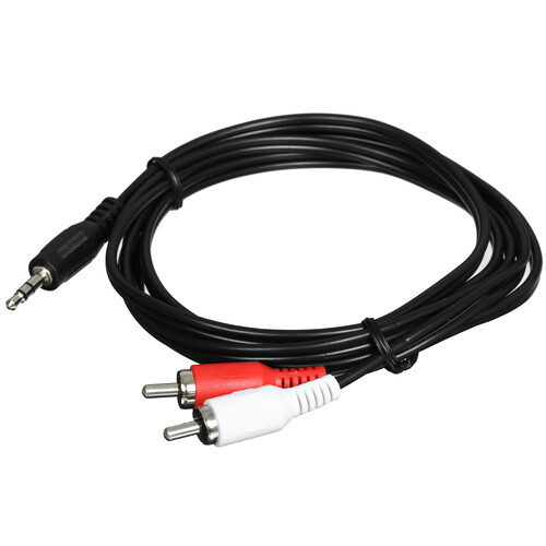 Купить Кабель   VCOM jack 3.5 мм - 2RCA черный  5602684. Характеристики, отзывы и цены в Донецке