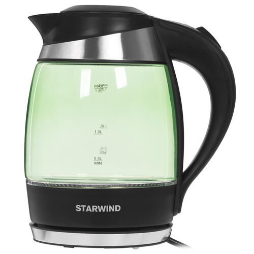 Купить Электрочайник Starwind SKG2213 зеленый  8126038. Характеристики, отзывы и цены в Донецке