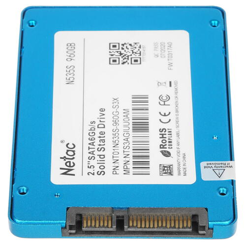 Купить 960 ГБ 2.5" SATA накопитель Netac N535S [NT01N535S-960G-S3X]  4715933. Характеристики, отзывы и цены в Донецке