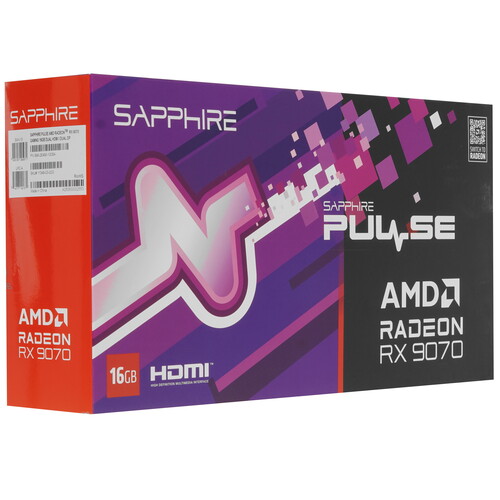Купить Видеокарта Sapphire AMD Radeon RX 9070 PULSE  5631367. Характеристики, отзывы и цены в Донецке