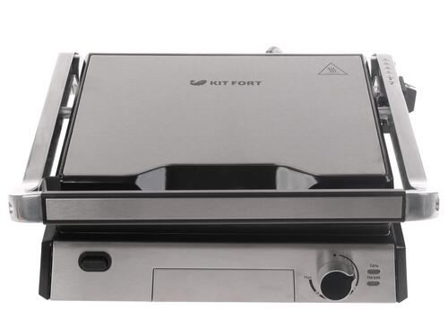 Купить Гриль Kitfort KT-1601 серебристый  1093411. Характеристики, отзывы и цены в Донецке