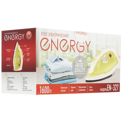 Купить Утюг ENERGY EN-327 желтый  8198091. Характеристики, отзывы и цены в Донецке