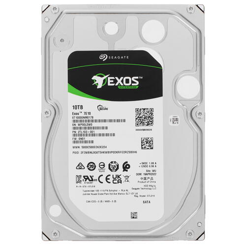 Купить 10 ТБ Жесткий диск Seagate Exos 7E10 [ST10000NM017B]  5091003. Характеристики, отзывы и цены в Донецке