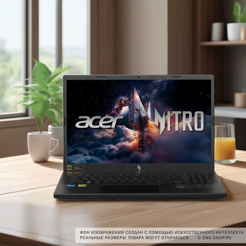 Купить 15.6" Ноутбук Acer Nitro V 15 ANV15-52-56DS черный  5624715. Характеристики, отзывы и цены в Донецке