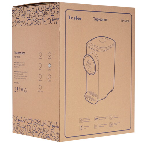 Купить Термопот TESLER TP-5050 серый  9280815. Характеристики, отзывы и цены в Донецке