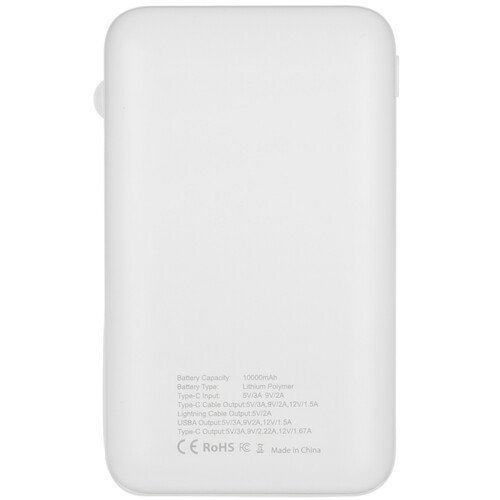 Купить Портативный аккумулятор Cactus CS-PBFSNT-10000 белый  9020506. Характеристики, отзывы и цены в Донецке