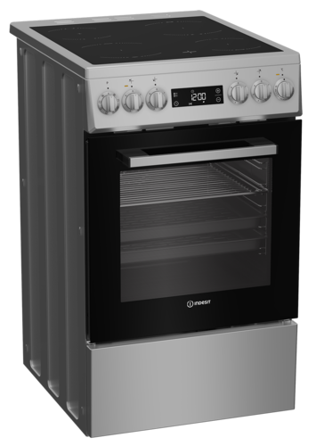 Купить Электрическая плита Indesit ISV5F2HX серебристый  9306998. Характеристики, отзывы и цены в Донецке