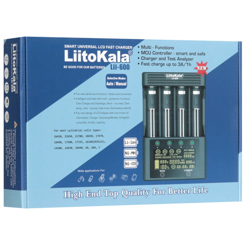 Купить Зарядное устройство LiitoKala Lii-600 EU  9212375. Характеристики, отзывы и цены в Донецке