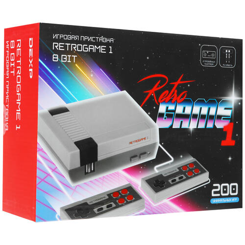 Купить Ретро-консоль DEXP RetroGAME 1 rev.2 + 200 игр  4845176. Характеристики, отзывы и цены в Донецке