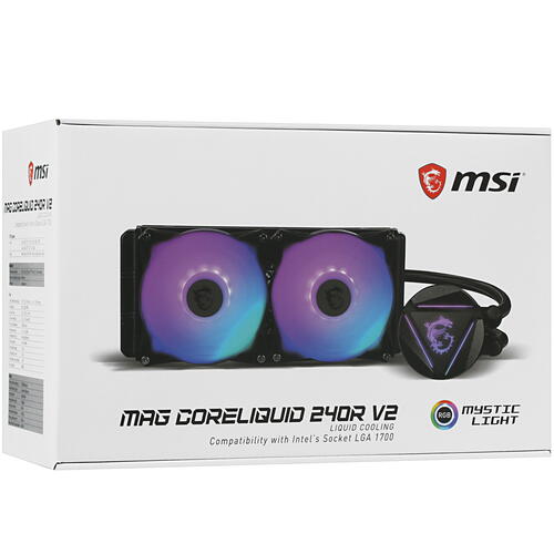 Купить Система охлаждения MSI MAG CORELIQUID 240R V2 черная  4853714. Характеристики, отзывы и цены в Донецке