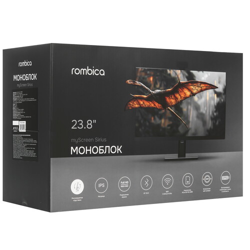 Купить 23.8" Моноблок Rombica myScreen Sirius  5482563. Характеристики, отзывы и цены в Донецке