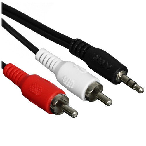 Купить Кабель   VCOM jack 3.5 мм - 2RCA черный  5602684. Характеристики, отзывы и цены в Донецке