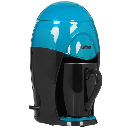 Купить Кофеварка капельная Kitfort КТ-7401 зеленый  9089410. Характеристики, отзывы и цены в Донецке