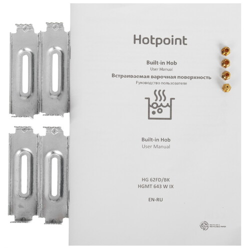 Купить Газовая варочная поверхность Hotpoint HG 62FD/BK  9106609. Характеристики, отзывы и цены в Донецке