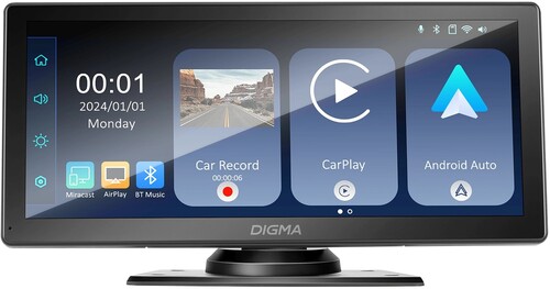 Купить Автомобильный монитор Digma Smart Play 1000С  5641922. Характеристики, отзывы и цены в Донецке