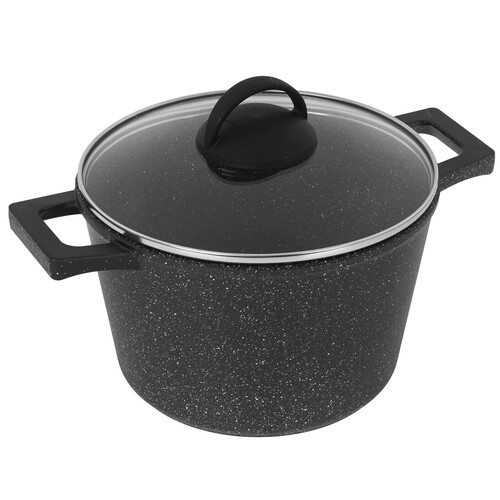 Купить Кастрюля Helper GURMAN GN7430 2 л 20 см черный  9227273. Характеристики, отзывы и цены в Донецке