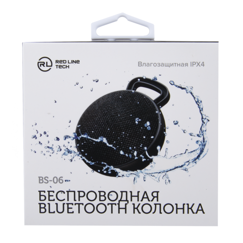 Купить Портативная колонка Red Line Tech BS - 06, черный  5362873. Характеристики, отзывы и цены в Донецке