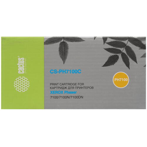 Купить Картридж лазерный Cactus CS-PH7100C голубой, с чипом  7937145. Характеристики, отзывы и цены в Донецке