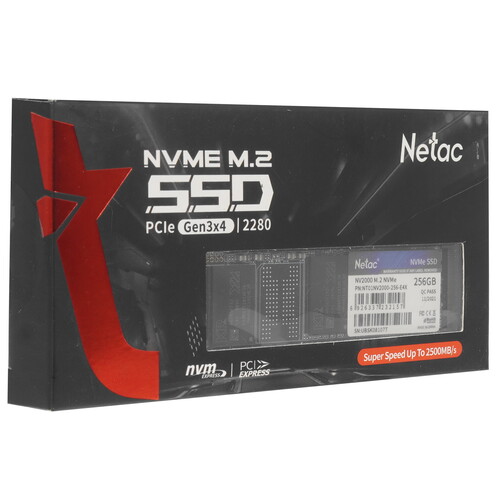 Купить 256 ГБ M.2 NVMe накопитель Netac NV2000 [NT01NV2000-256-E4X]  4899889. Характеристики, отзывы и цены в Донецке