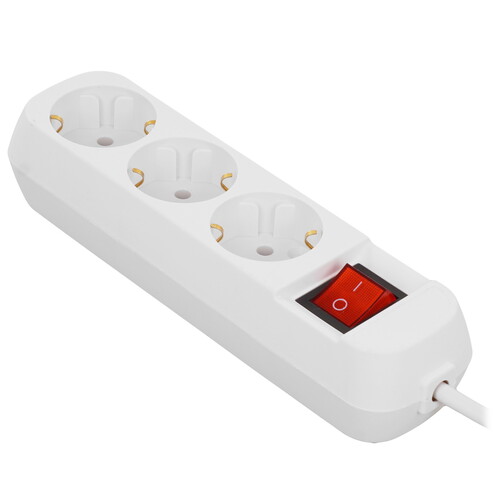 Купить Удлинитель Cadena CDM U3es-3x0.75-3m-W белый  9188078. Характеристики, отзывы и цены в Донецке