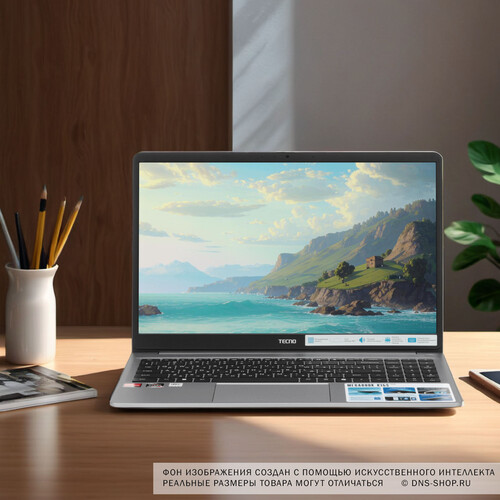 Купить 15.6" Ноутбук Tecno Megabook K15SDA серый  5619822. Характеристики, отзывы и цены в Донецке