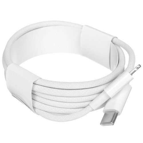 Купить Кабель круглый DEXP Lightning 8-pin - USB Type-C белый 1.2 м  9258637. Характеристики, отзывы и цены в Донецке