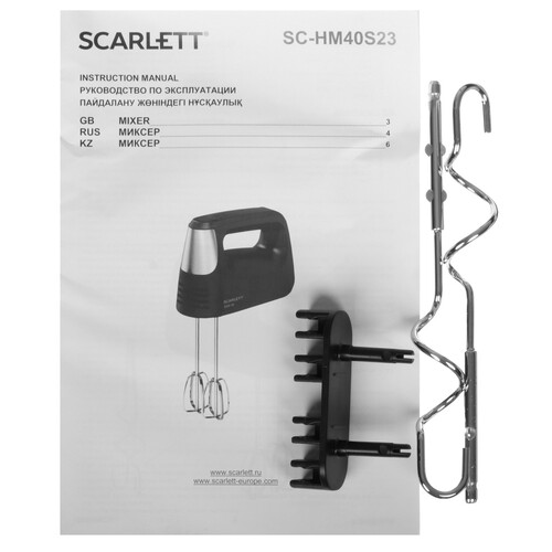 Купить Миксер Scarlett SC-HM40S23 черный  9115426. Характеристики, отзывы и цены в Донецке