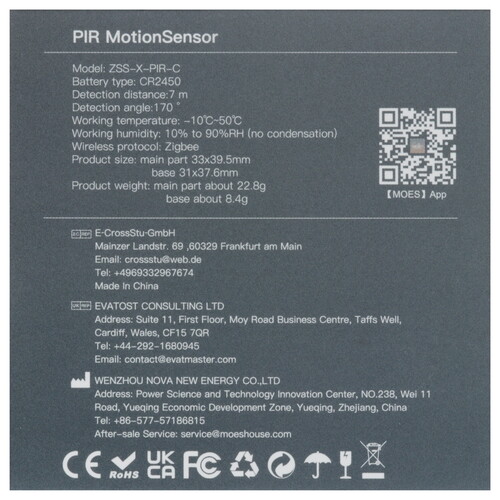 Купить Датчик MOES Zigbee Smart PIR Motion Sensor  5608698. Характеристики, отзывы и цены в Донецке